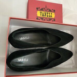 Vaneli Size 12 Black Suede Pumps